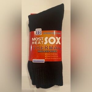 Most Heat Sox Thermal Insulated Socks Adult Unisex Fit Shoe Size 9‎ - 13